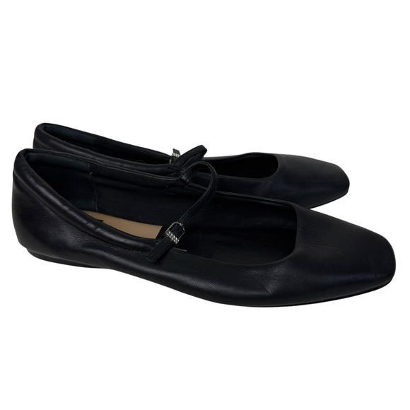 Dolce Vita Reyes Black Mary Jane Strap Ballet Flats - Picture 4 of 7